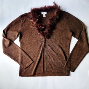 Dress Barn Brown Cardigan